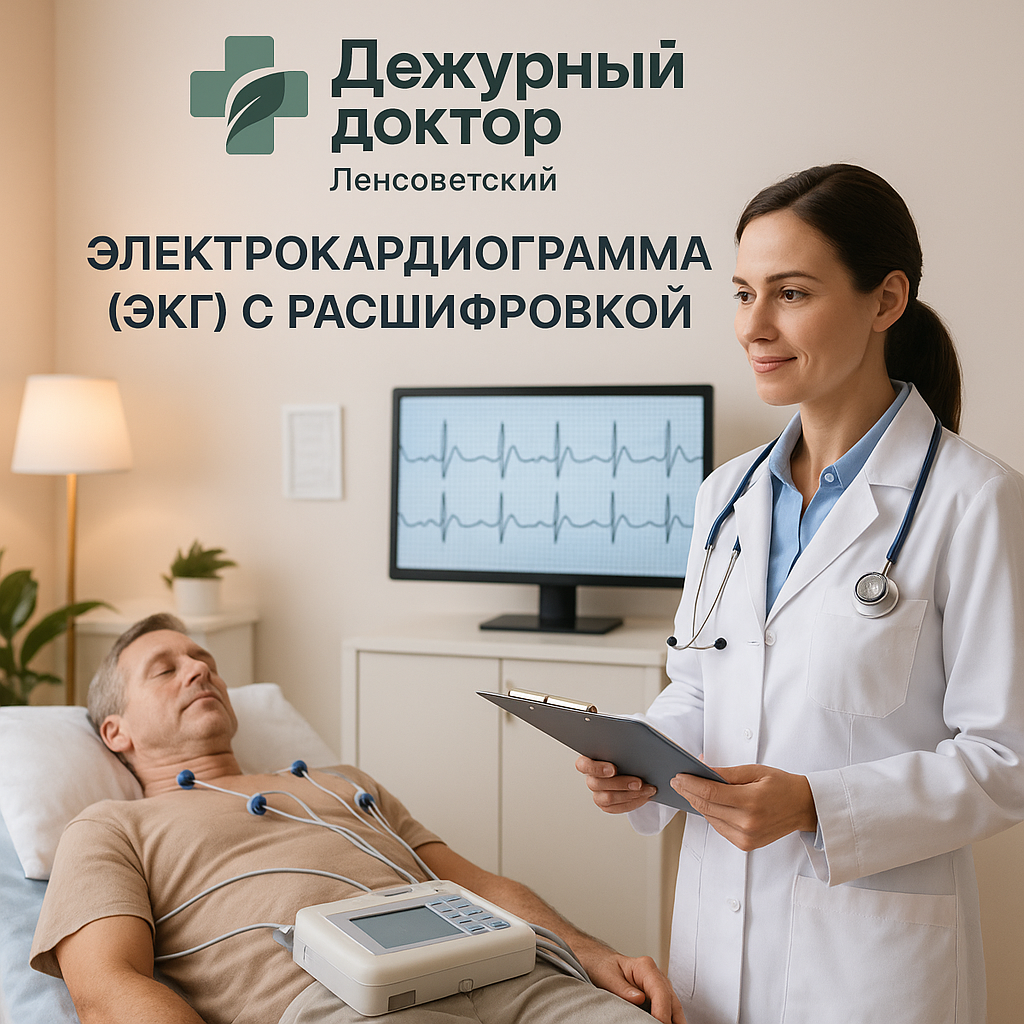 Электрокардиограмма (ЭКГ) с расшифровкой